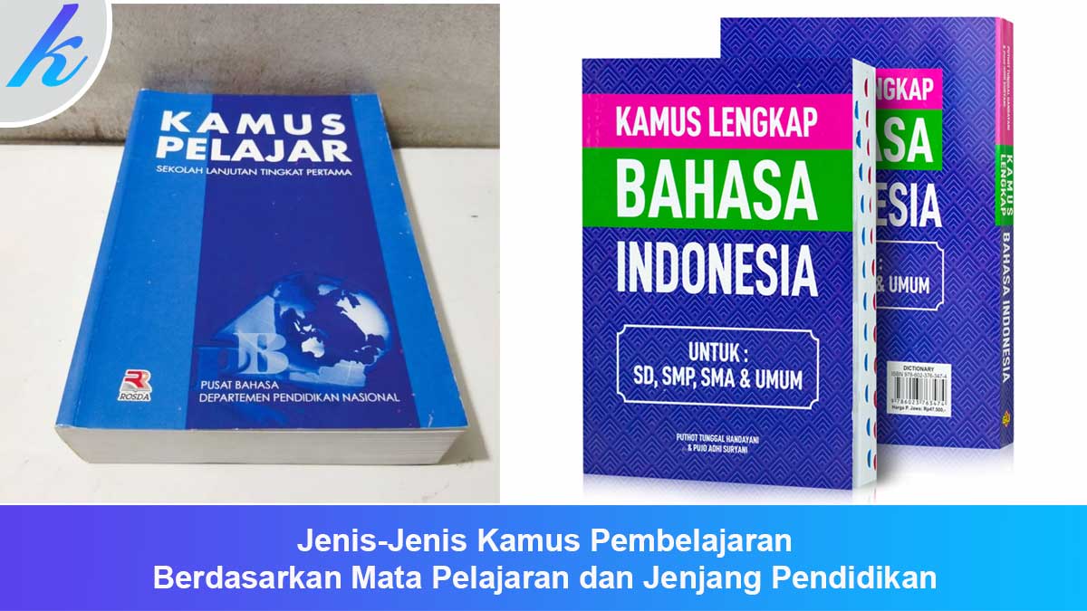 Jenis-Jenis Kamus Pembelajaran Berdasarkan Mata Pelajaran dan Jenjang Pendidikan