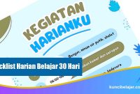 Checklist-Harian-Belajar-30-Hari Checklist Harian Belajar 30 Hari