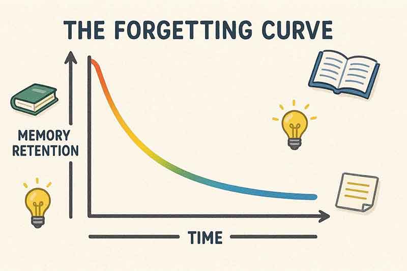 gambar-ilustrasi-Forgetting-Curve gambar ilustrasi Forgetting Curve