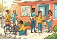 gambar ilustrasi Membantu orang lain