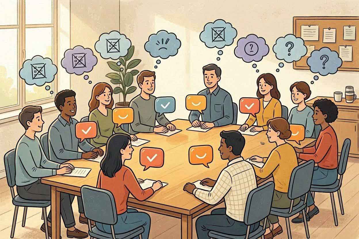 gambar ilustrasi Pluralistic Ignorance