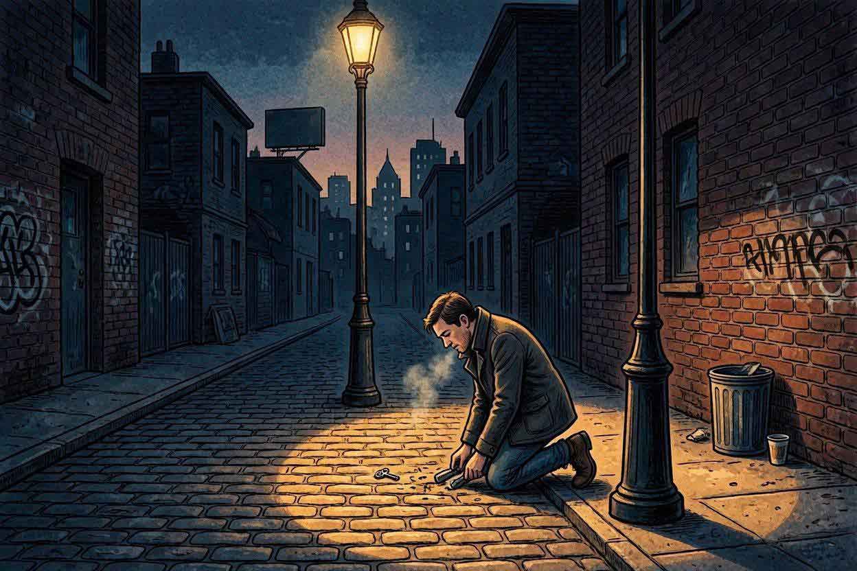 gambar ilustrasi Streetlight Effect