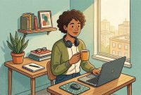 gambar-ilustrasi-orang-Bekerja-Santai gambar ilustrasi orang Bekerja Santai